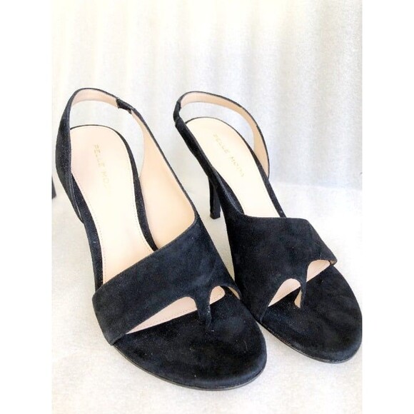 Pelle Moda Black Suede Strap Sandals Size 7 - Picture 8 of 9